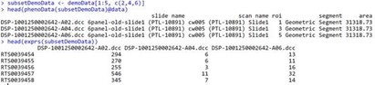 Multi-omics data analysis-metadata from geomx experiment