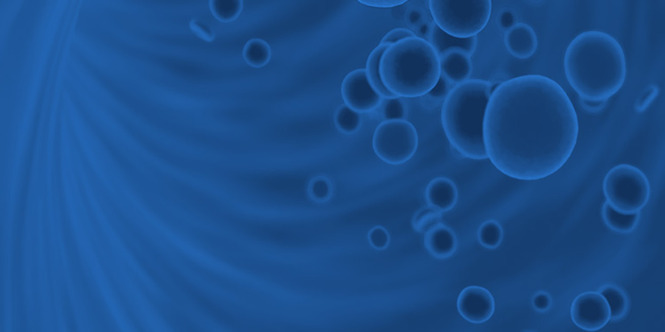 Blue background of cells in a bloodstream