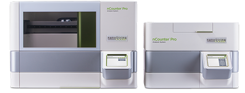 Head-on view of nCounter Pro Analysis System cell counter